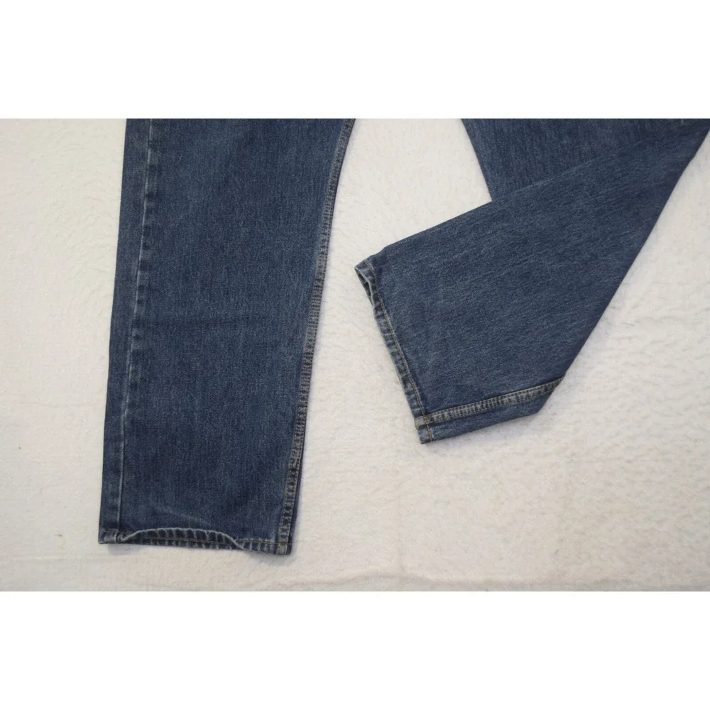 Levi's 505 Regular Fit Straight Leg Denim Blue Jeans Mens Size 42‎ x 30
